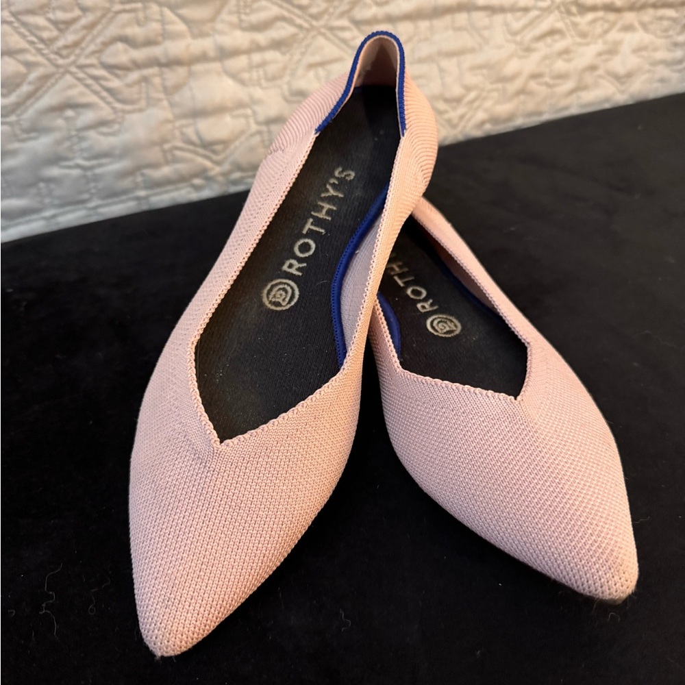 Rothy’s Lilac The Point Flats size 8.5